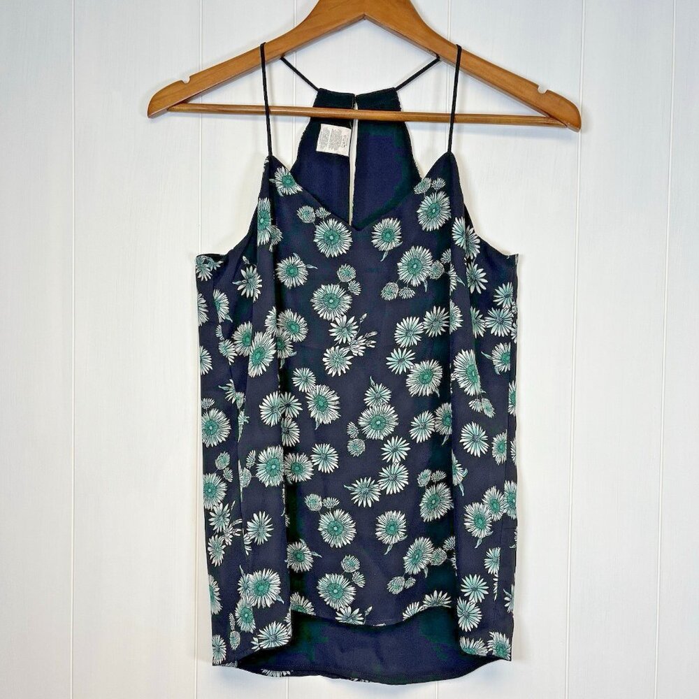 Express Womens  Reversible Spaghetti Strap Cami Top Size XS‎ Festival Boho Teal